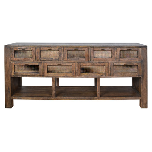 Bradford 9 Drawer Mango Wood Sideboard