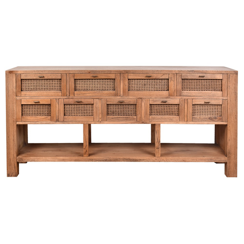 Bradford 9 Drawer Mindi Wood Sideboard