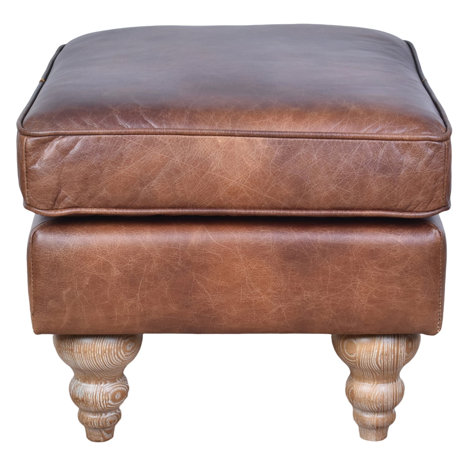 Venigni Genuine Leather Ottoman