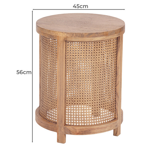 Bradford Mindi Wood Side Table