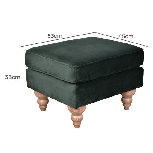 Venigni Velvet Ottoman