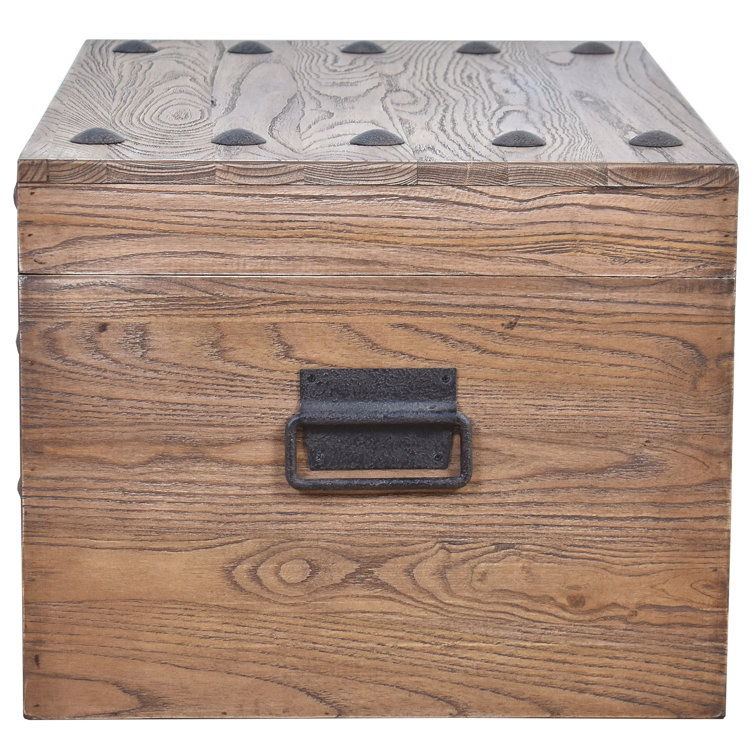 Gavin Reclaimed Elm Wood Blanket Box