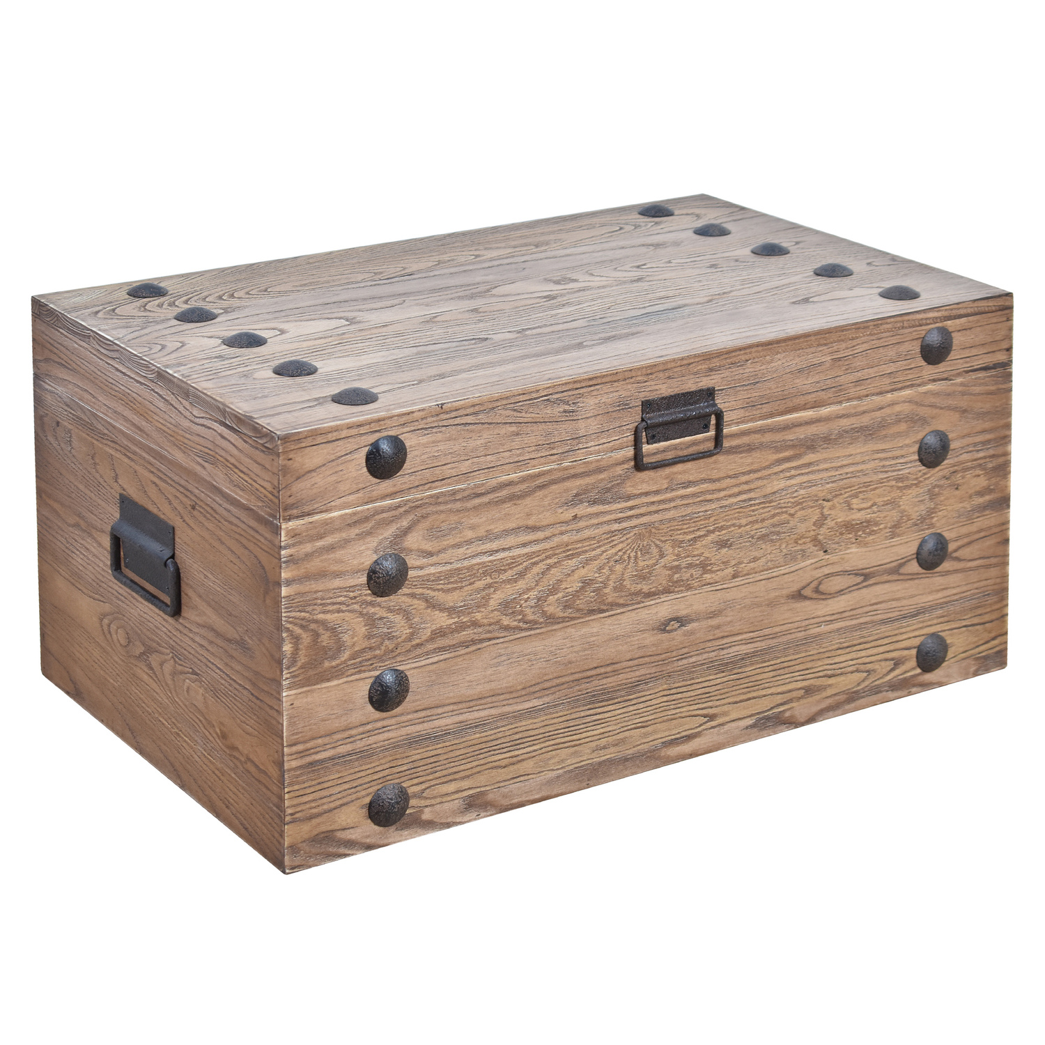 Gavin Reclaimed Elm Wood Blanket Box