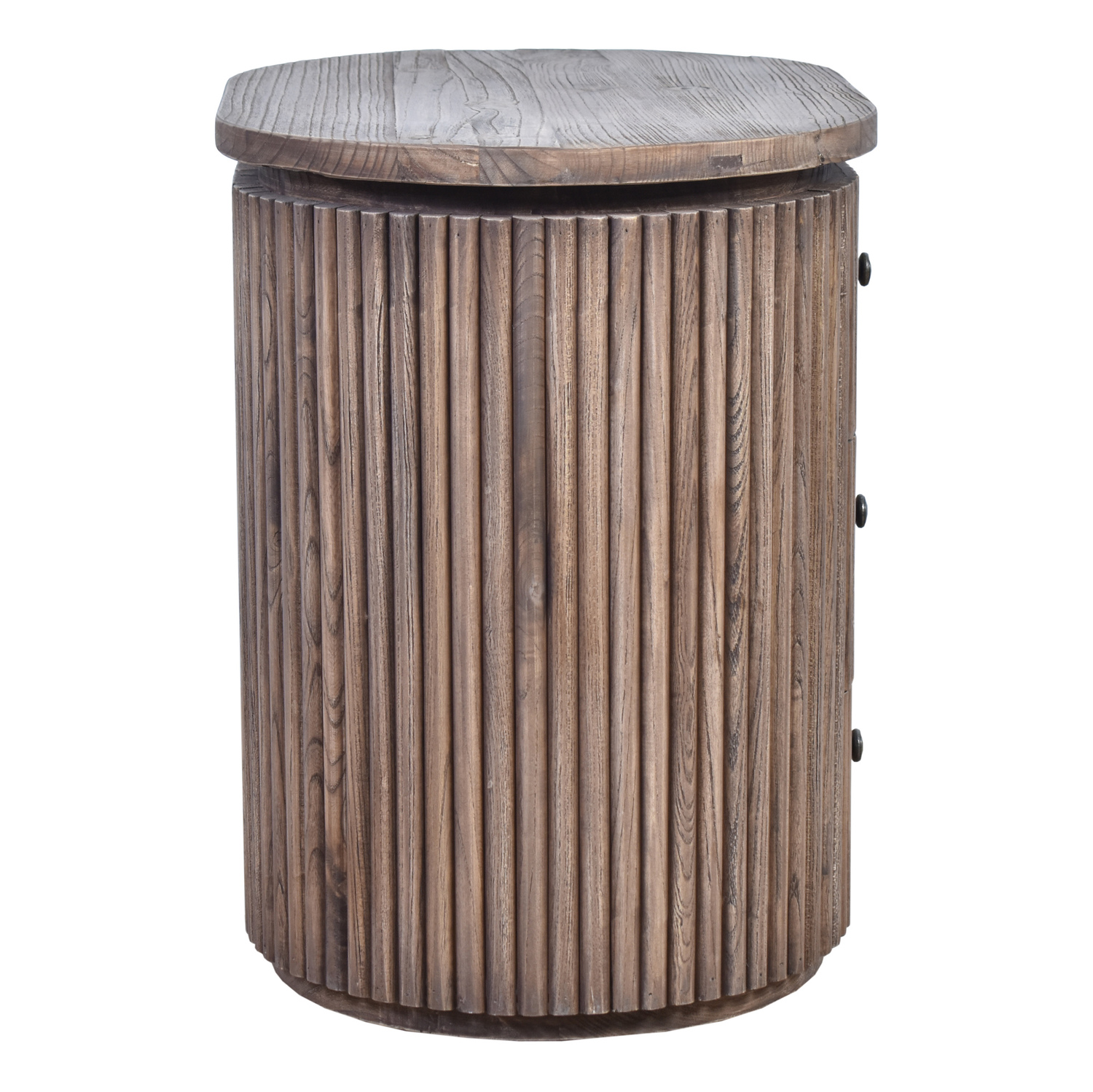Giovan Reclaimed Elm Wood Side Table