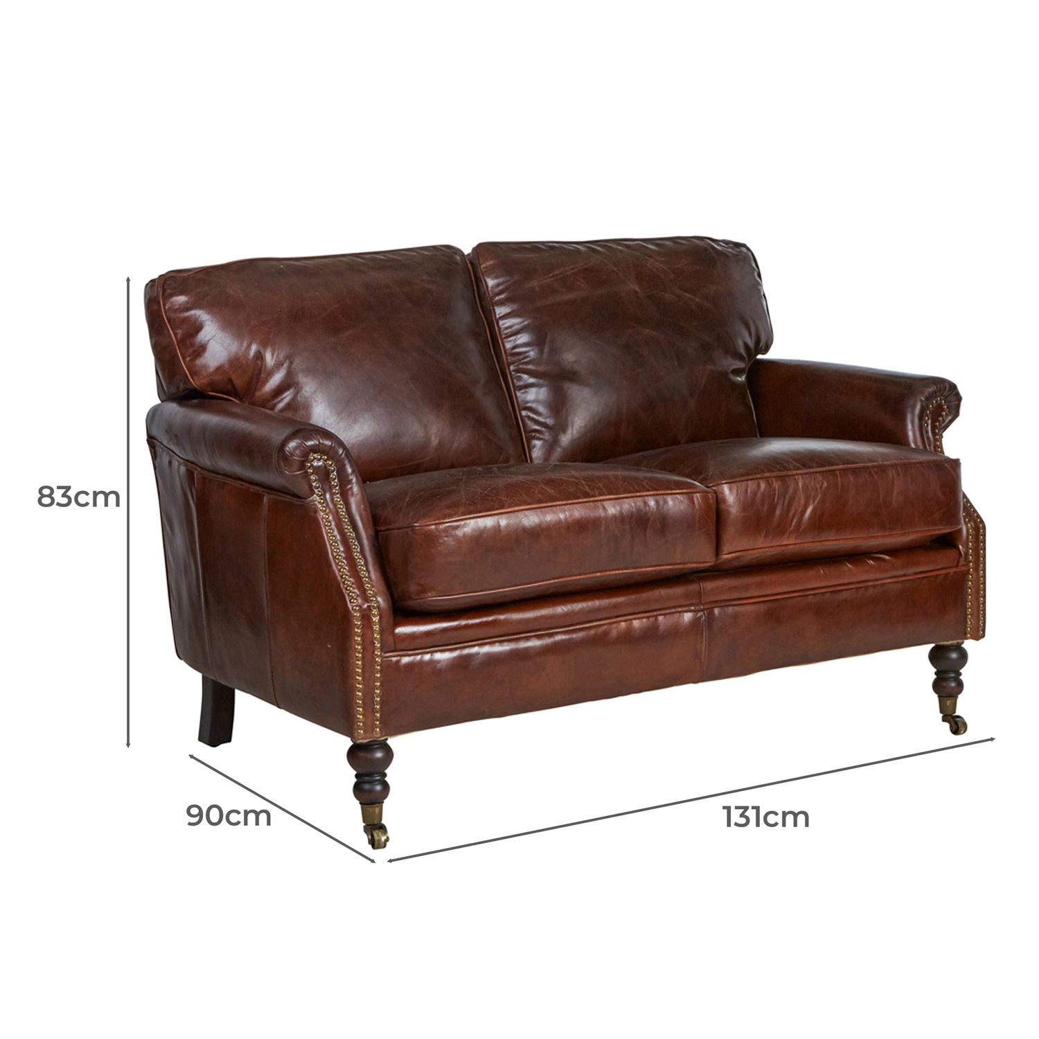Hastings 2 Seater Leather Sofa