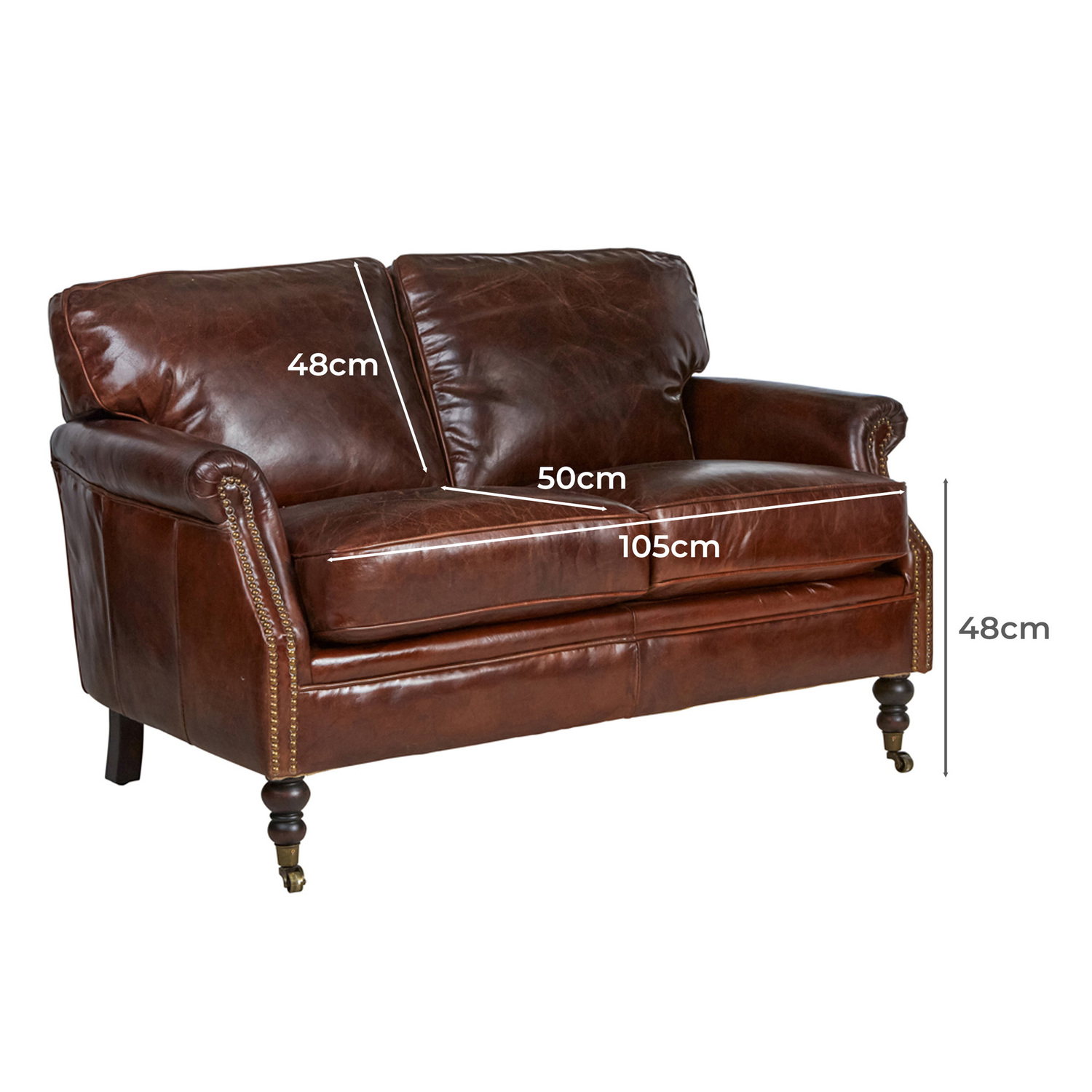 Hastings 2 Seater Leather Sofa