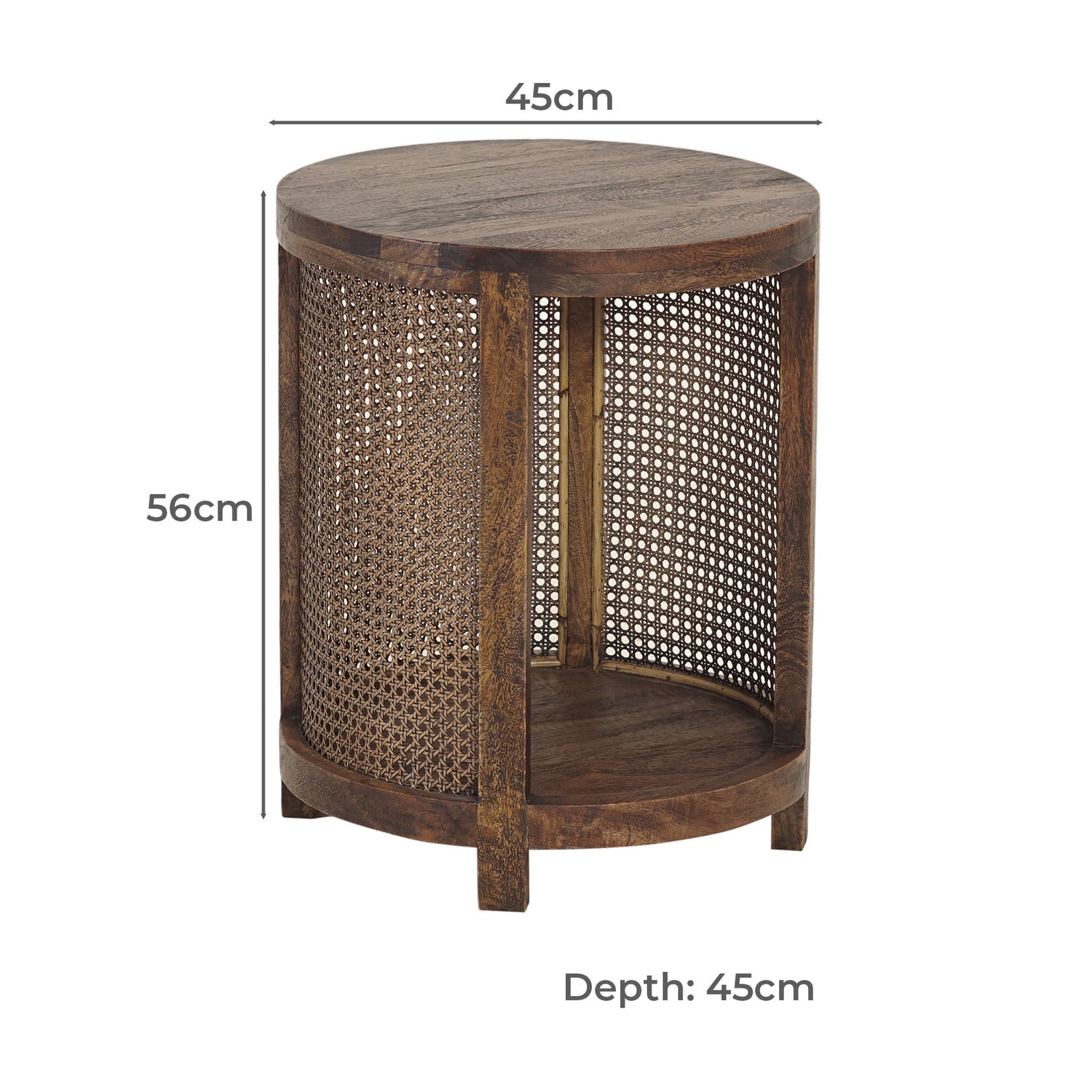 Bradford Mango Wood Side Table