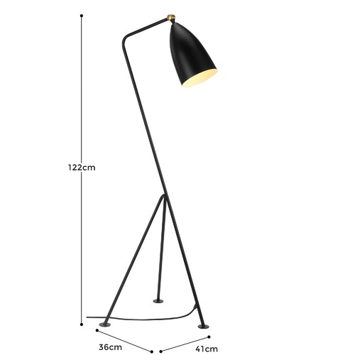 Milano Luci Greta Grossman Replica Gräshoppa Floor Lamp