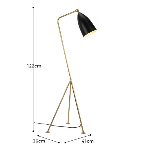 Milano Luci Greta Grossman Replica Gräshoppa Floor Lamp