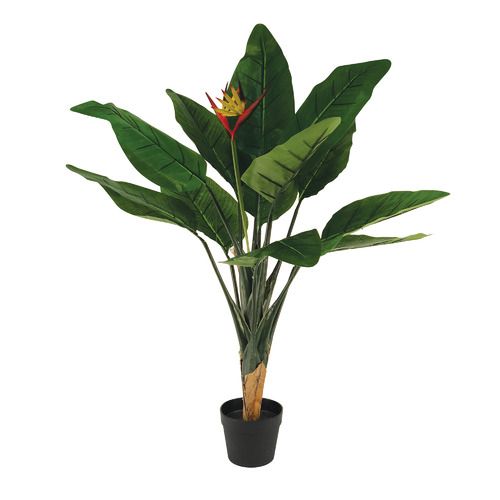 Maddison Lane 85cm Faux Bird Of Paradise in Black Pot Temple & ster