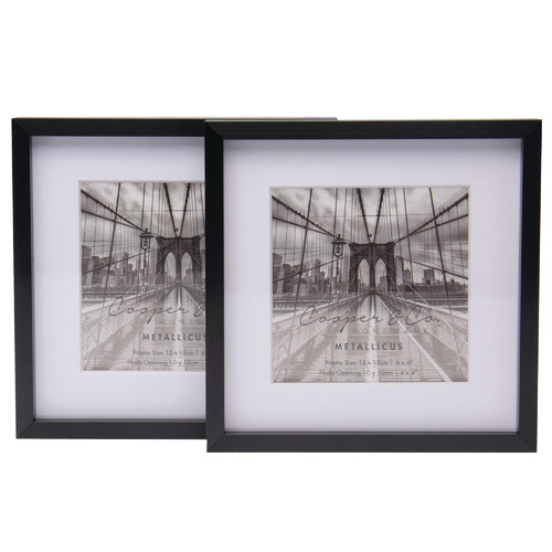 Matte Premium Metallicus 6 x 6" Metal Photo Frames
