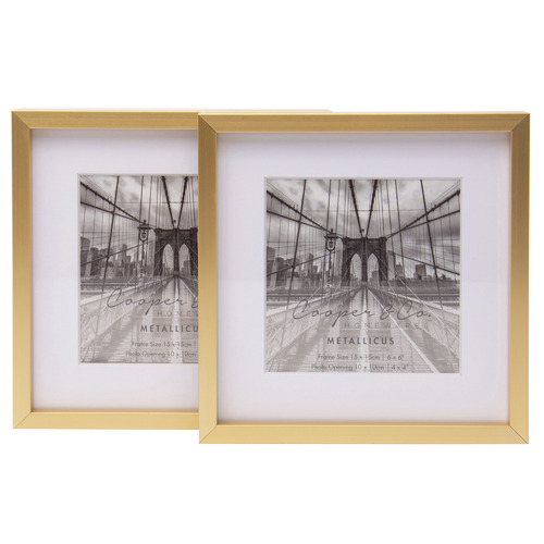 Matte Premium Metallicus 6 x 6" Metal Photo Frames