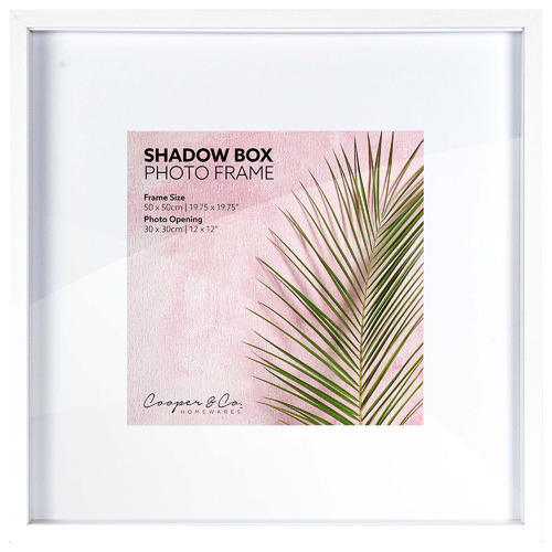 12 x 12" Wooden Shadow Box Photo Frame