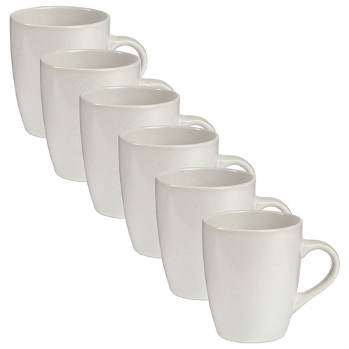 White Mari 400ml Ceramic Mugs