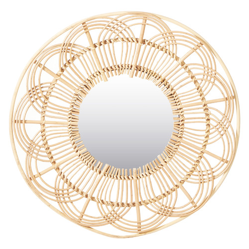 Maddison Lane Mari Round Willow Wall Mirror | Temple & Webster