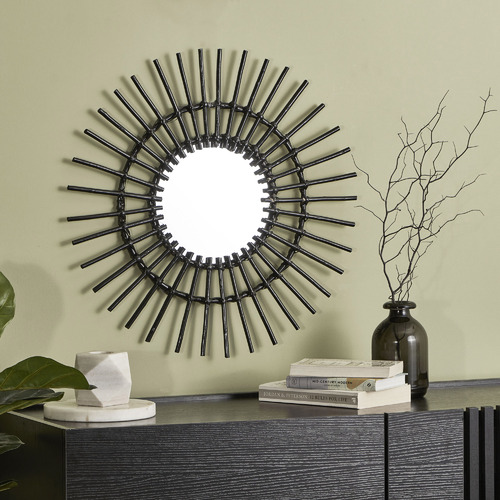 Maddison Lane Isla Round Willow Wall Mirror Temple & ster