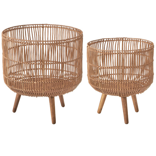 Maddison Lane 2 Piece Wright Planter with Stand Set | Temple & Webster