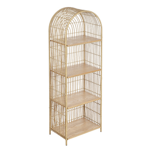 Maddison Lane Matilda 4 Tier PE Rattan Shelving Unit Temple & ster
