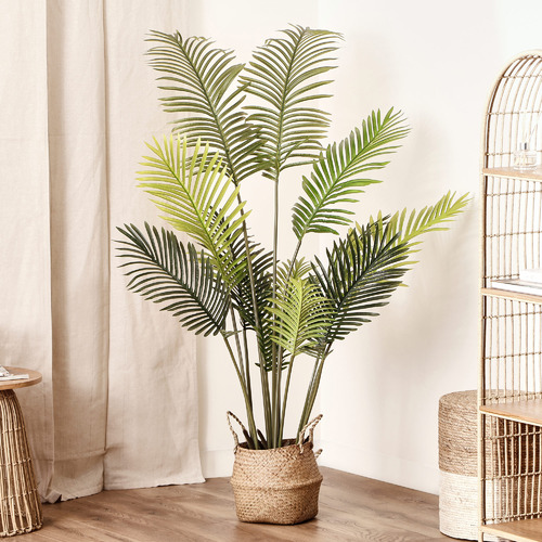 Maddison Lane 152cm Faux Phoenix Palm Plant in Woven Basket | Temple ...