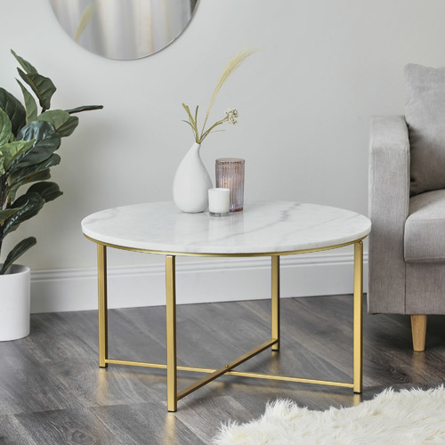Maddison Lane Romeo Marble Coffee Table Temple & Webster