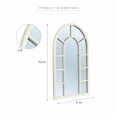 Arched Vault Iron Mirror