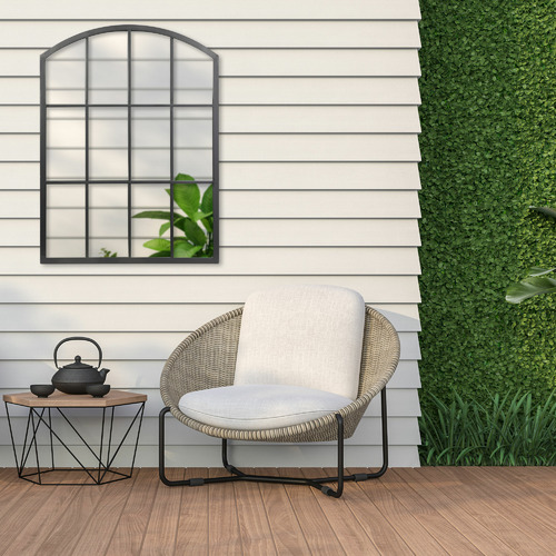 Arched Marais Iron Mirror