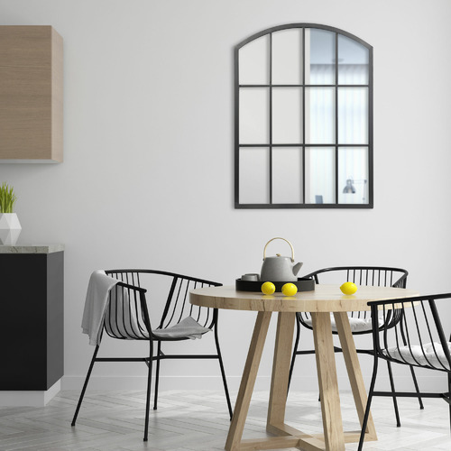 Arched Marais Iron Mirror