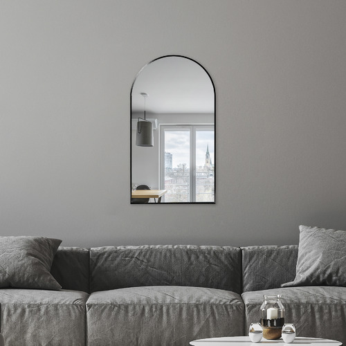 Naomi Arched Aluminium Wall Mirror