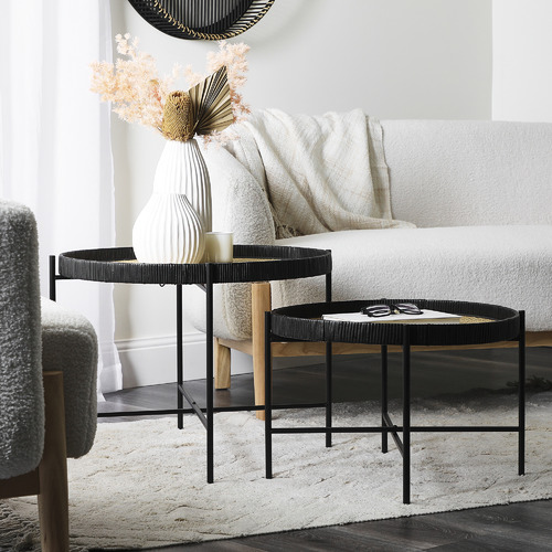 Maddison Lane 2 Piece Lindi Rattan Coffee Table Set | Temple & Webster