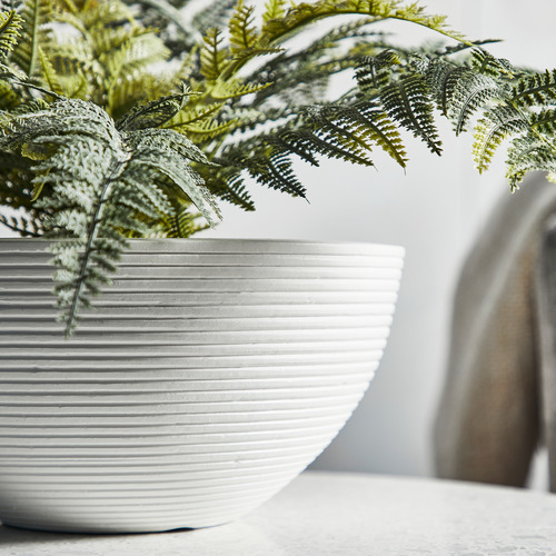 25cm Ceramic Bowl Planter Temple & ster