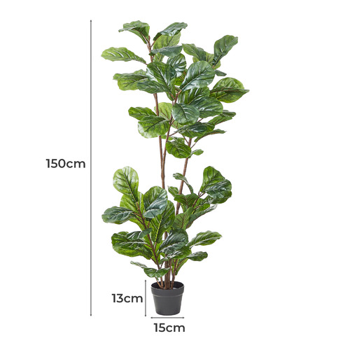 Maddison Lane 150cm Potted Faux Fiddle Leaf Tree | Temple & Webster