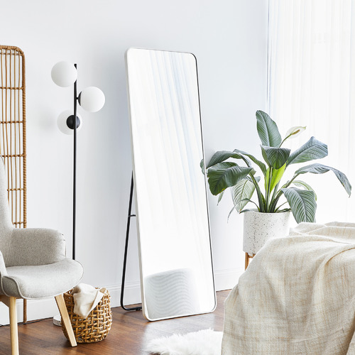 Elle-Rectangular-Stainless-Steel-Standing-Mirror