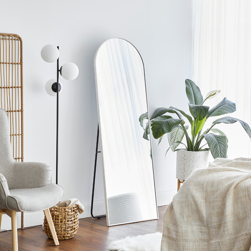 Bambi-Arched-Stainless-Steel-Standing-Mirror