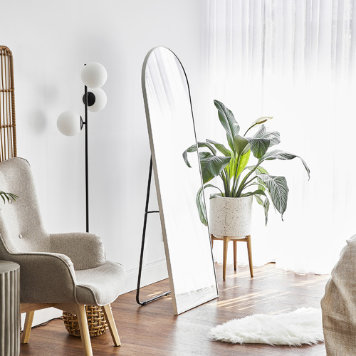 Bambi-Arched-Stainless-Steel-Standing-Mirror