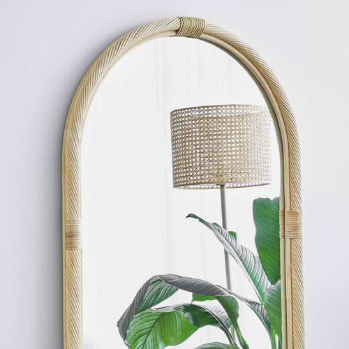 Maddison Lane Emmy Arched Rattan Mirror Temple & ster