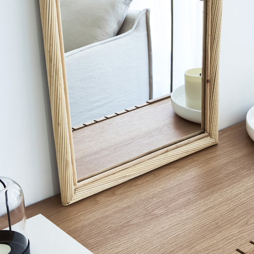 Maddison Lane Emmy Arched Rattan Mirror Temple & ster