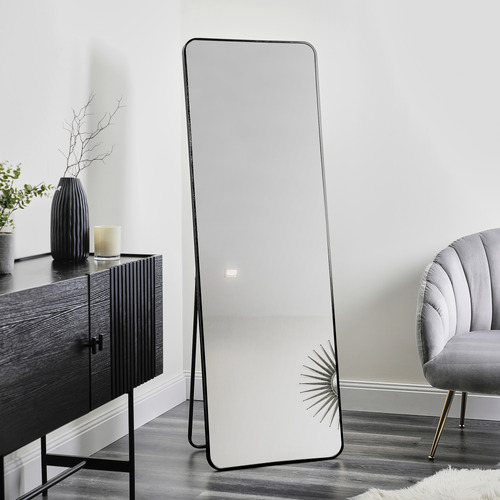 Elle-Rectangular-Stainless-Steel-Standing-Mirror