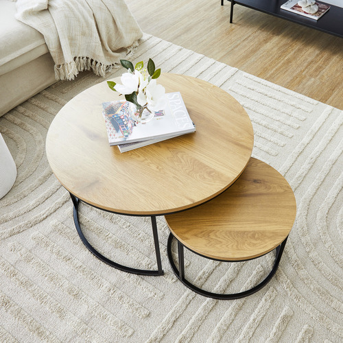 Maddison Lane 2 Piece Sonoma Nesting Coffee Table Set | Temple & Webster