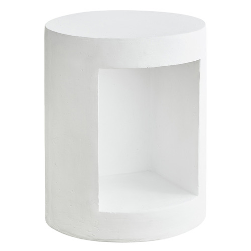 White Vernon Side Table