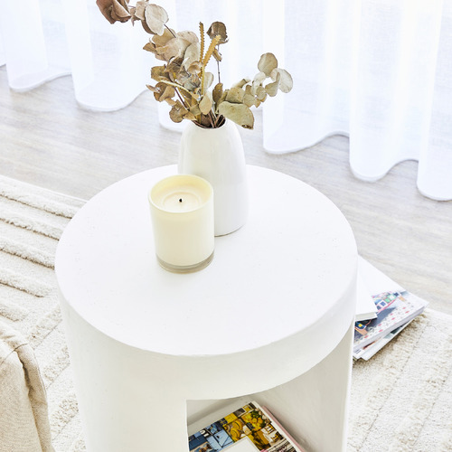 White Vernon Side Table