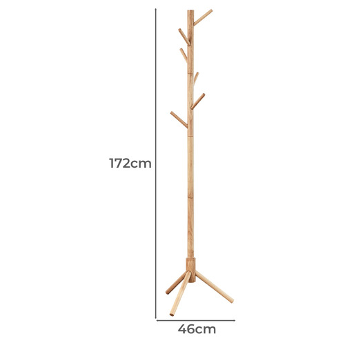 Harlene Rubberwood Coat Rack