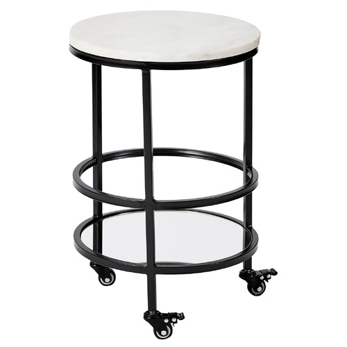Saphirra Marble Bar Cart