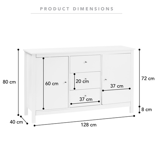Turner 3 Drawer Sideboard