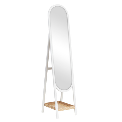 Lysandra Pine Wood Standing Mirror