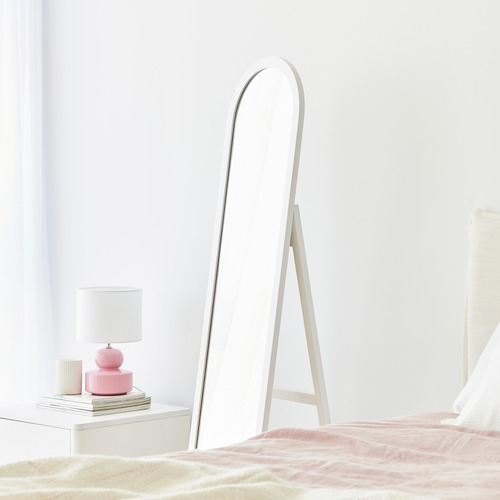 Lysandra Pine Wood Standing Mirror
