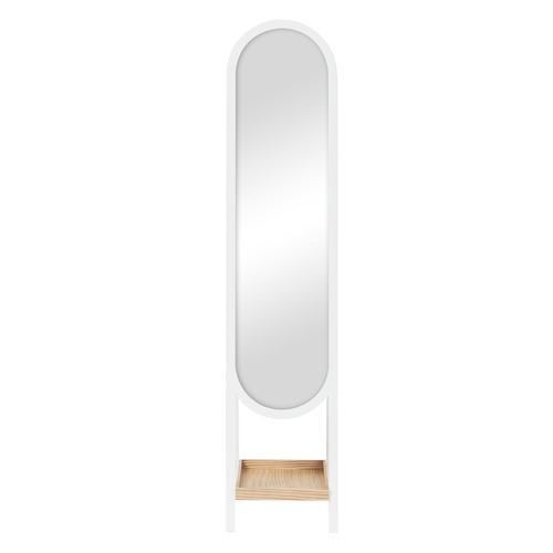 Lysandra Pine Wood Standing Mirror