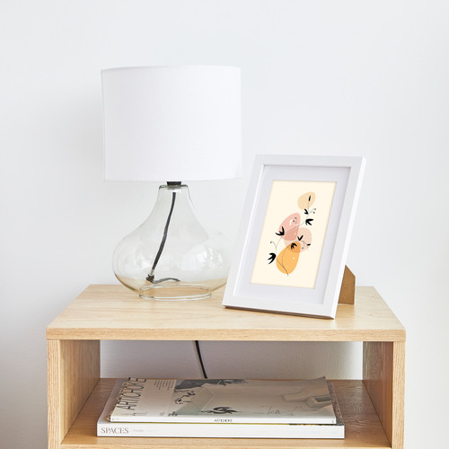 White Calla Wood Photo Frames