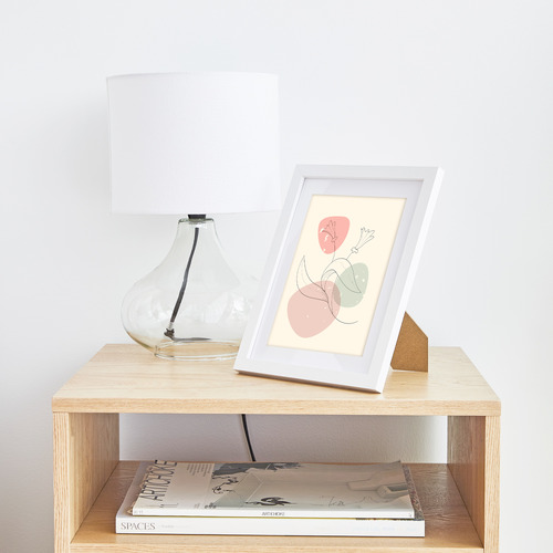 White Calla Wood Photo Frames
