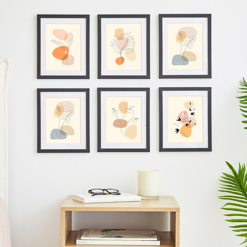 Black Calla Wood Photo Frames