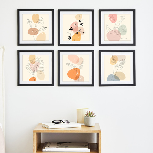 Black Calla Wood Photo Frames